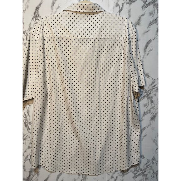 Heritage Report Collection Men's XXL Polka Dot Short Sleeve Button-Up Shirt 4-Wa - Picture 2 of 6